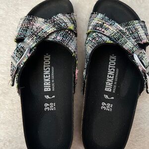 EUC BIRKENSTOCK MULTI COLOR UNIQUE SZ 39
